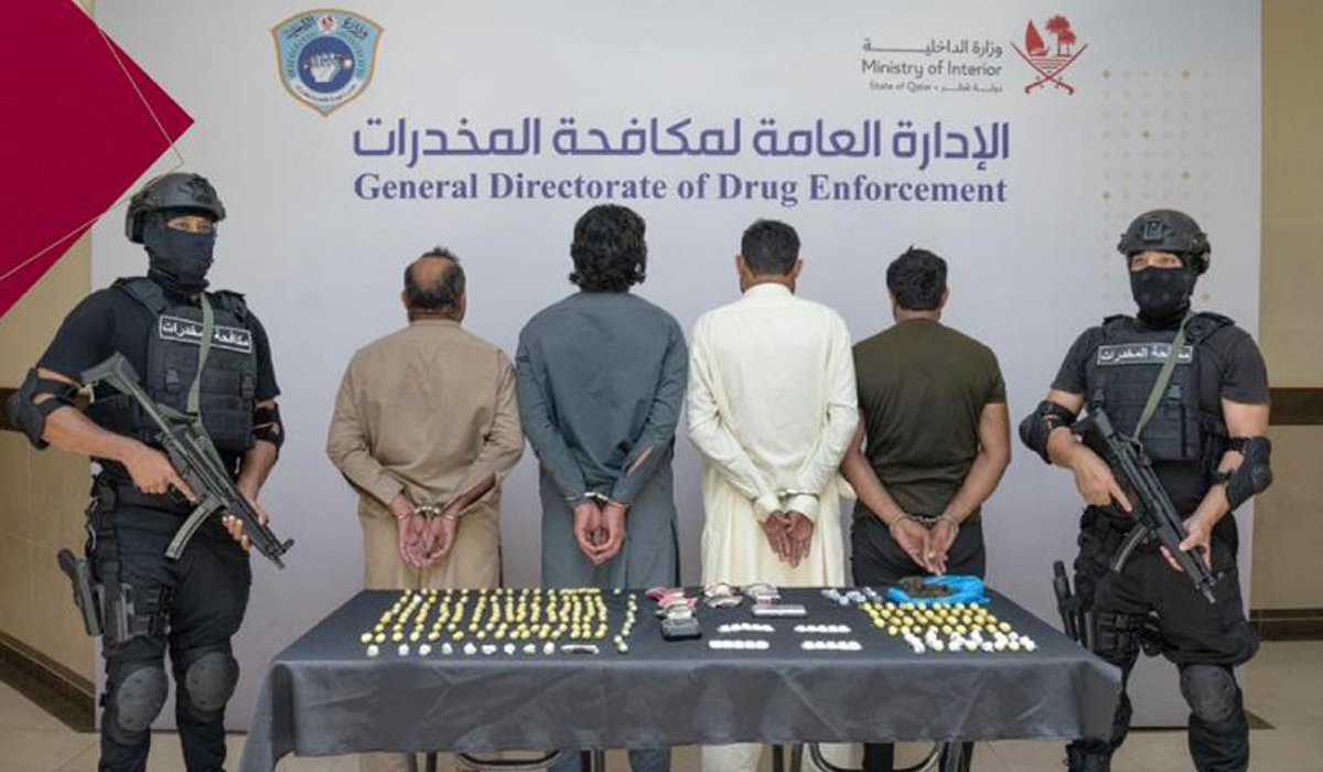 Four arrested in Qatar for trafficking drugs